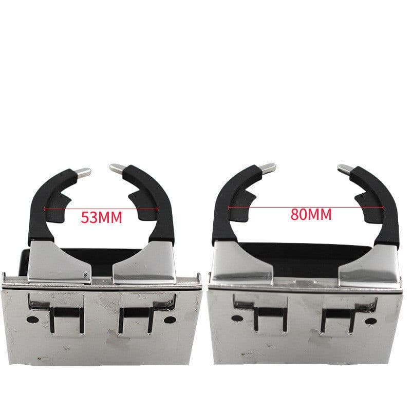 image-Accessories Yacht Boat RV Stainless Steel Easy Folding Water Cup Holder Adjustable Retractable Water Cup Holder