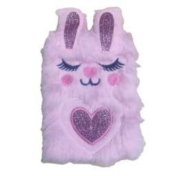 image-Mini Cartoon Bunny Plush Notebook Pocket Diary