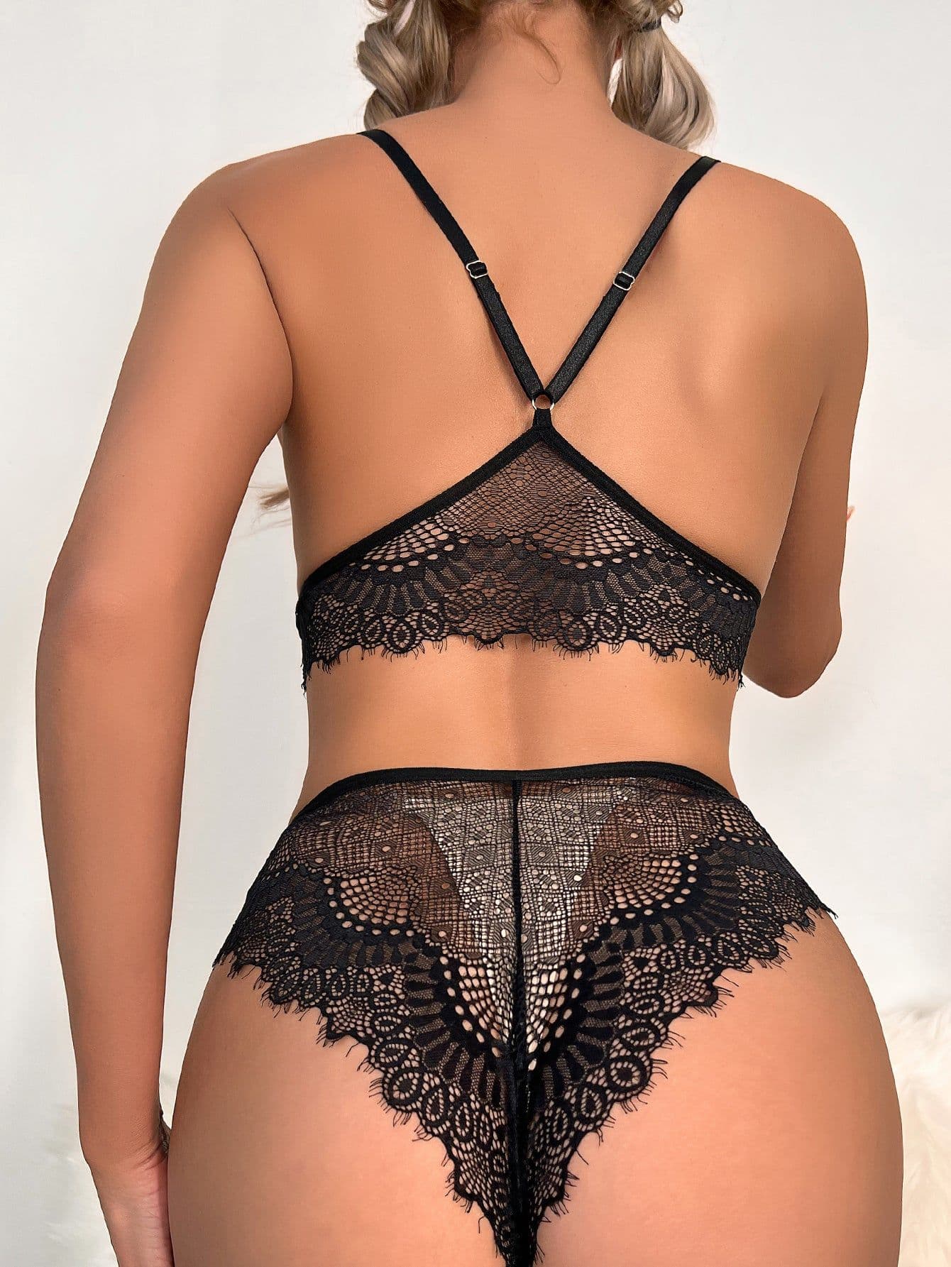 image-Lingerie Set Sexy Lingerie Summer Underwear Black Underwear