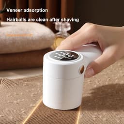 image-New Lint Remover Electric Hairball Trimmer Smart LED Digital Display Fabric USB Charging Portable Professional Fast Household
