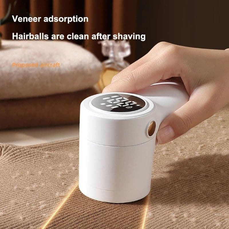 image-New Lint Remover Electric Hairball Trimmer Smart LED Digital Display Fabric USB Charging Portable Professional Fast Household