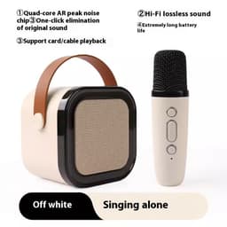 image-Wireless Bluetooth Audio Mini Microphone Singing And Singing All-in-one Machine Children's Family Ktv Suit