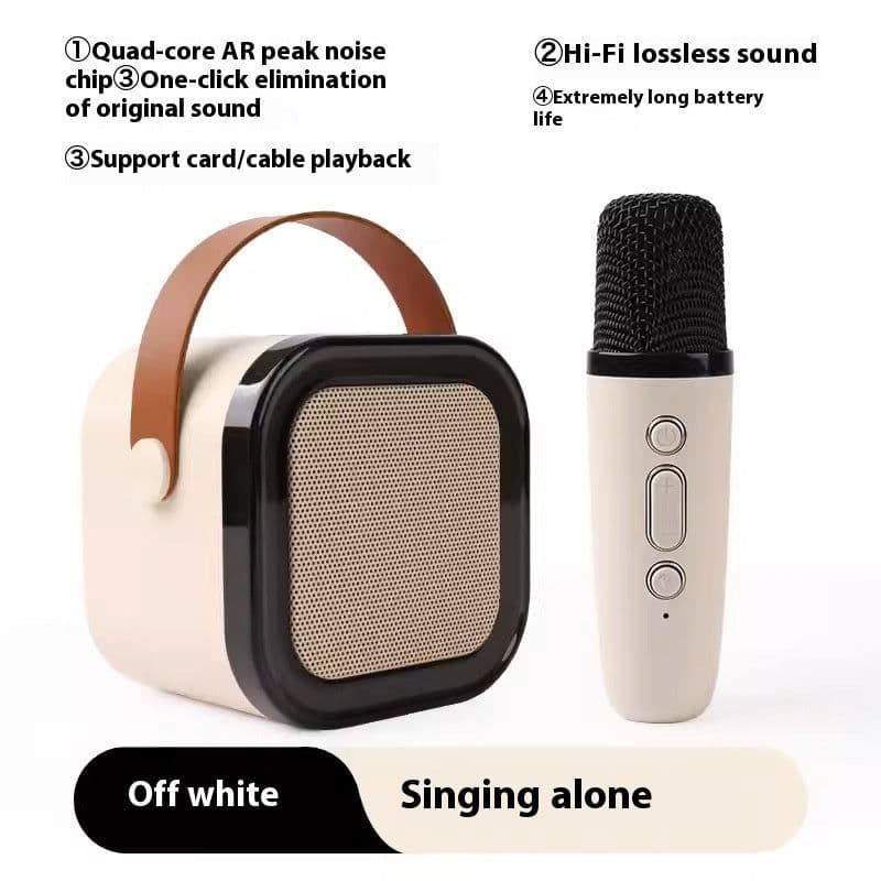 image-Wireless Bluetooth Audio Mini Microphone Singing And Singing All-in-one Machine Children's Family Ktv Suit