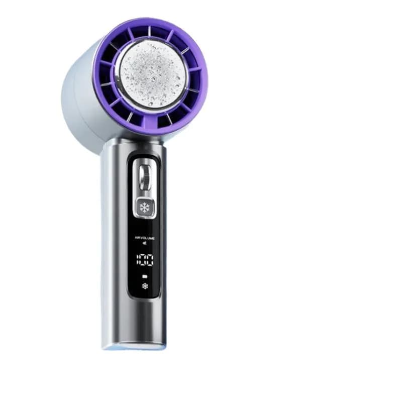 image-Portable Handheld Turbo Fan 100 Wind Speeds Adjustable Mini Personal