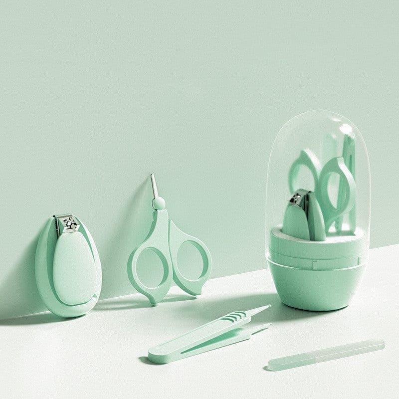 image-Round Can Set Baby Nail Clippers For Newborns