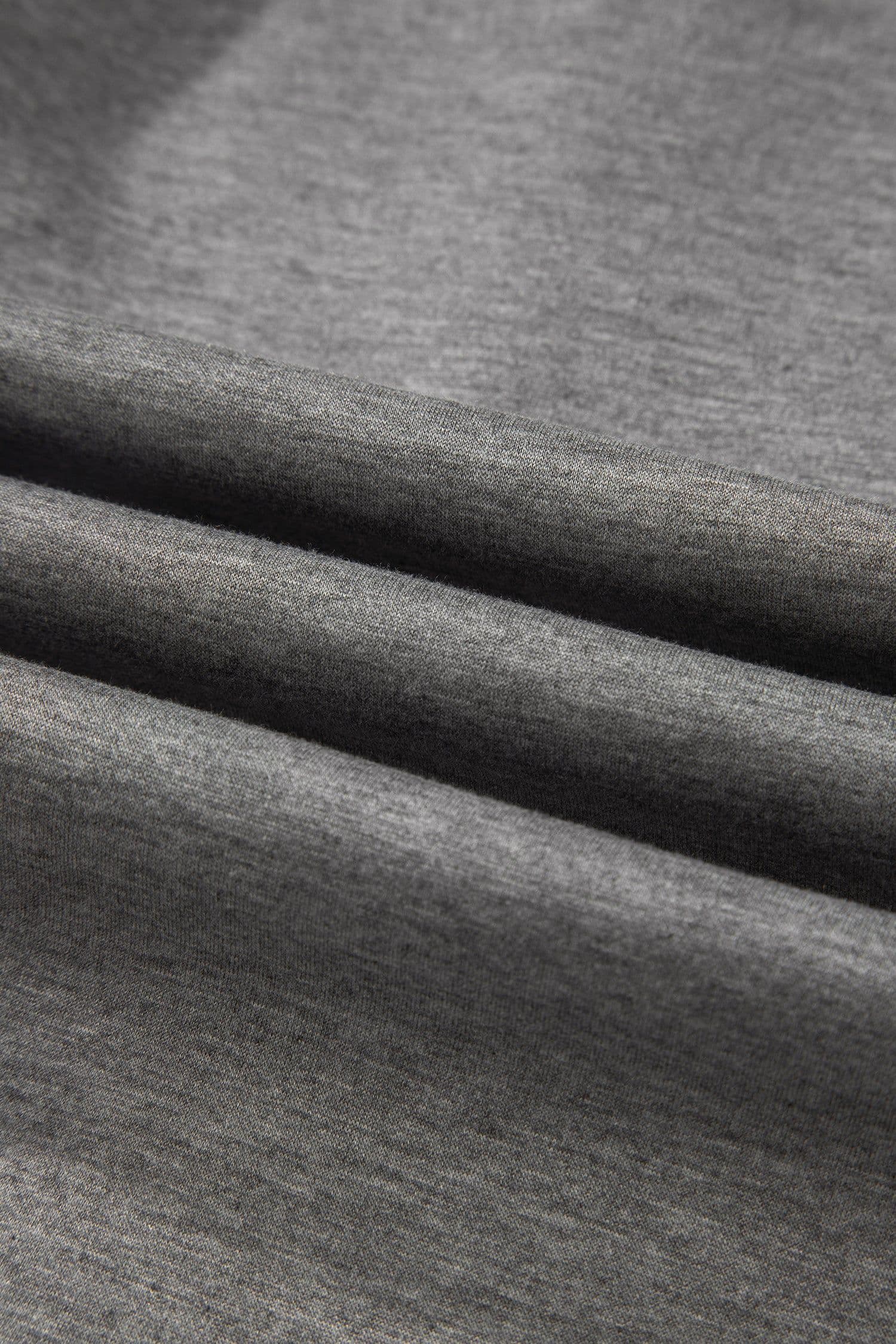 image-Light Grey Half Zip Polo Tee Casual Pant Set