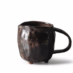 image-Stoneware Cup Trend Japanese Ceramic Cup Retro Water Cup Simple