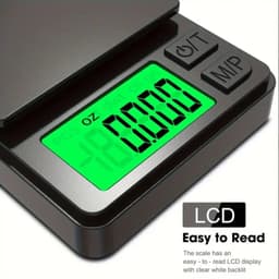 image-Precision Pocket Scale 1000g X 0.1g - Digital Gram, Food, Jewelry, Ounces/Grains Scale with Backlit LCD - Mini Scale for Travel