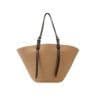 image-Bolso de rafia combinado Saint Tropez natural