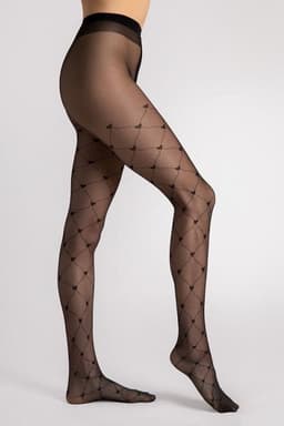 image-Fiore The Royal 15 DEN Tights with Diamond Pattern