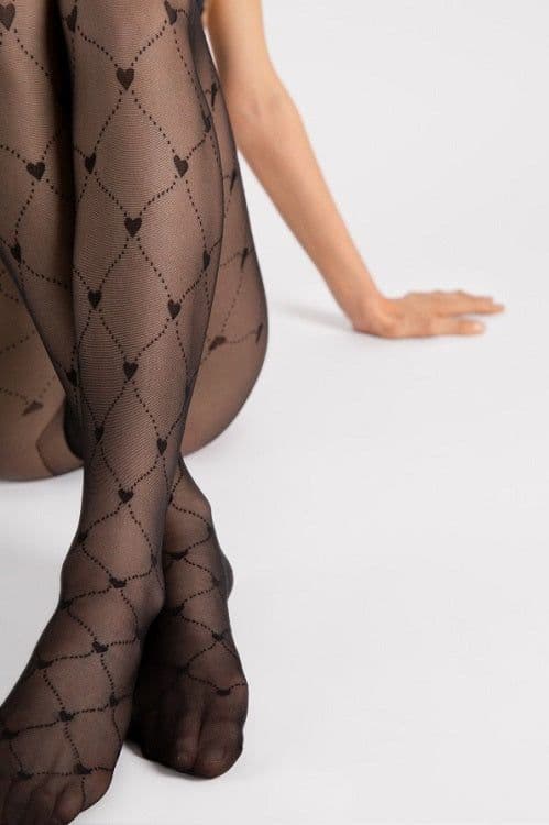 image-Fiore The Royal 15 DEN Tights with Diamond Pattern