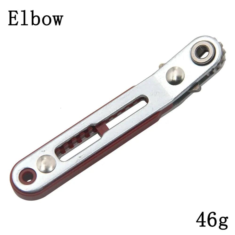 image-Multifunctional Bidirectional Forward and Reverse Ratchet Screwdriver Elbow Flat Head Wrench Cross Screwdriver Slotted Tool