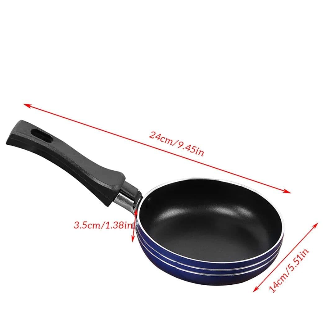 image-12cm/14cm/16cm Mini Frying Pan Non-Stick Steel Frypan Pot Saucepan Random Color For Cookware Kitchen Cookware