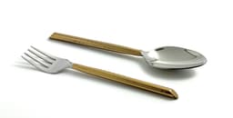 image-Vibhsa Golden Silverware Flatware set of 30 pieces
