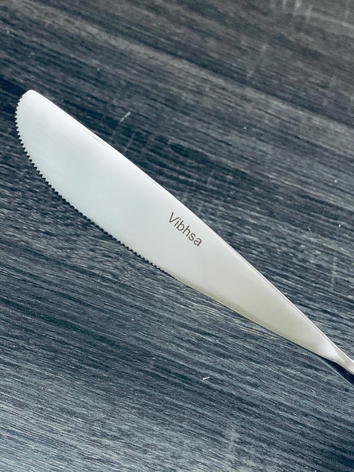 image-Hammered Silver Flatware Stainless Steel Set of 20