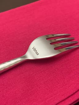 image-Hammered Silver Flatware Stainless Steel Set of 20