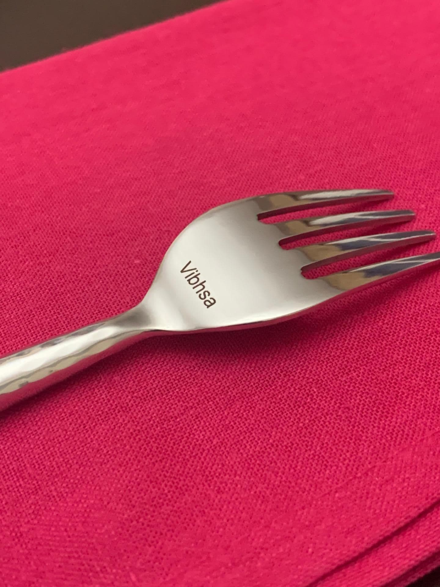 image-Hammered Silver Flatware Stainless Steel Set of 20