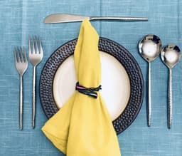 image-Hammered Silver Flatware Stainless Steel Set of 20