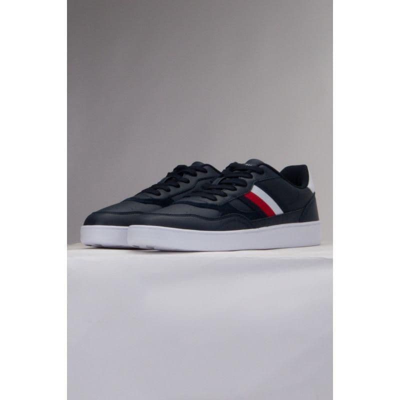 image-Tommy Hilfiger Court Cupsole Retro Lth Stripes shoes M FM0FM04828 DW5