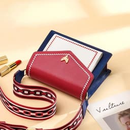 image-FOXER Brand Women Messenger Crossbody Bag Lady Colorful Panelled Flap Designer Shoulder Bag Fashion Split Leather Bag For Female