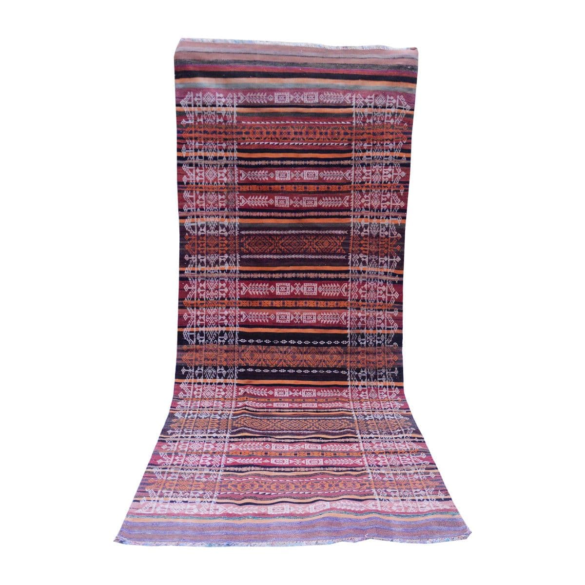 image-Baluch Soumak Mexican Red Vintage Rug