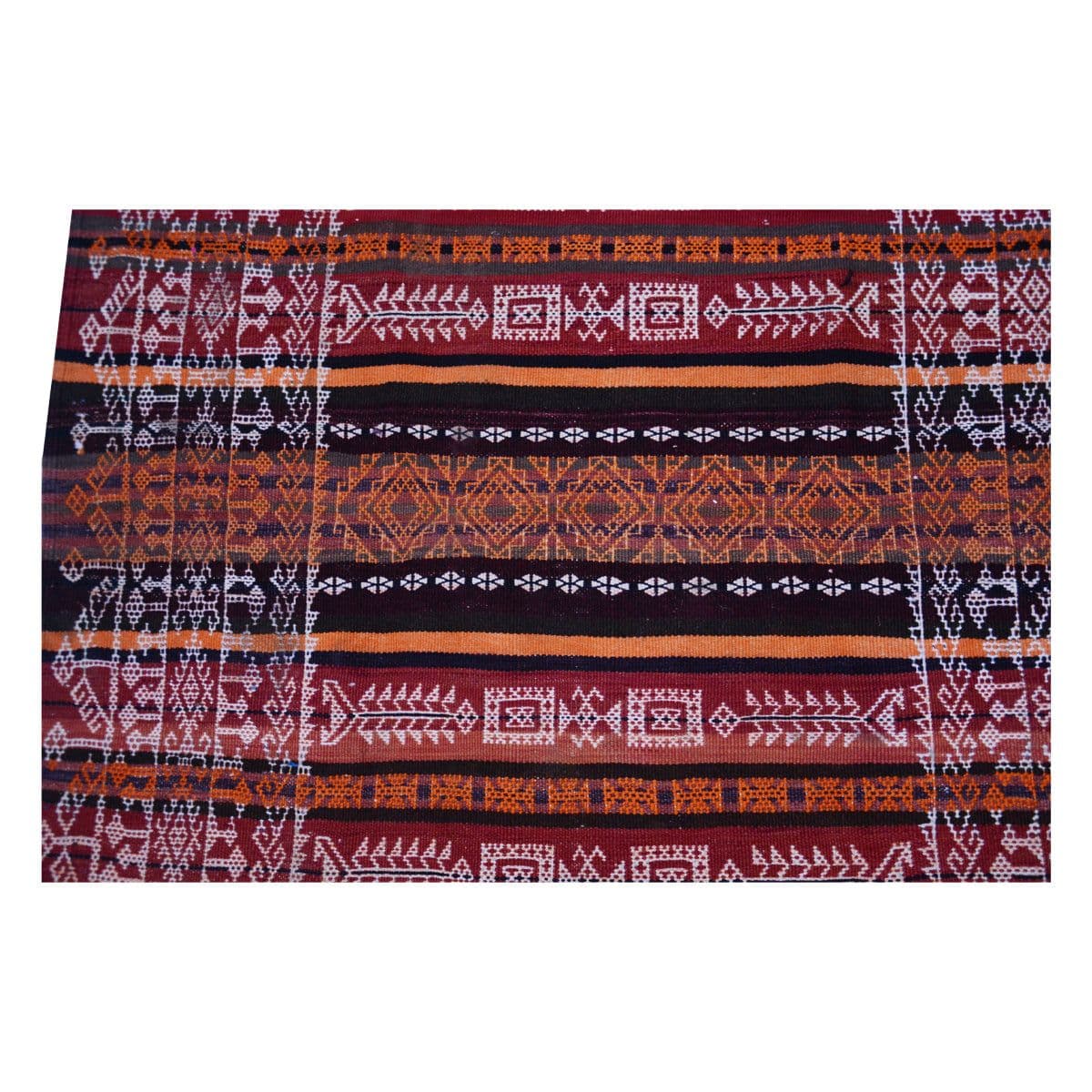 image-Baluch Soumak Mexican Red Vintage Rug
