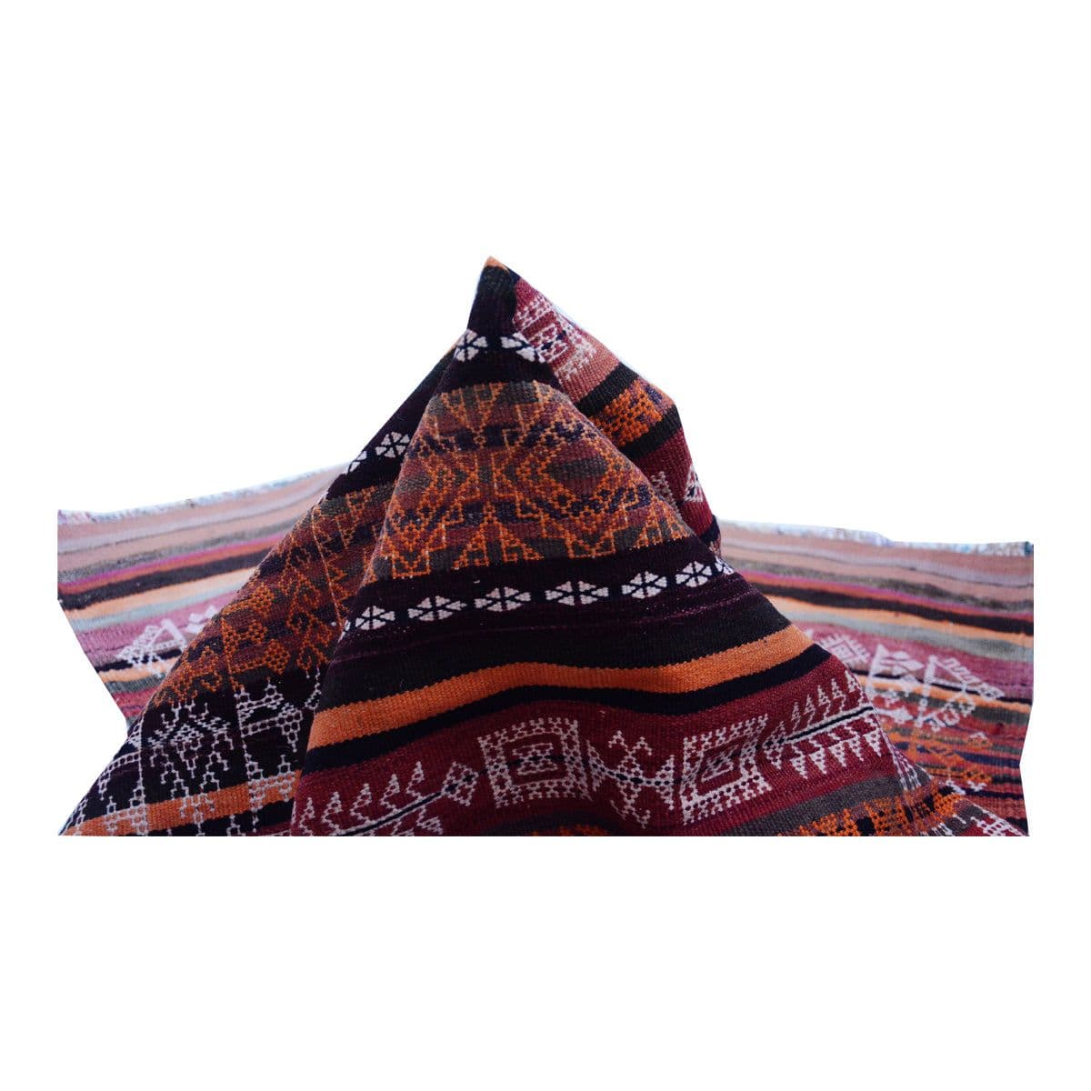image-Baluch Soumak Mexican Red Vintage Rug