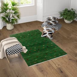 image-Soumak Everglade Green Kilim Rug