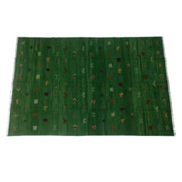 image-Soumak Everglade Green Kilim Rug