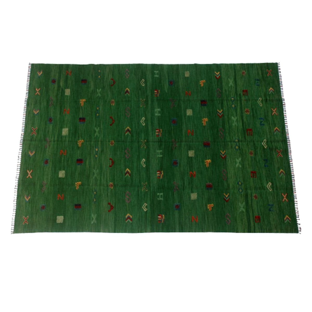 image-Soumak Everglade Green Kilim Rug