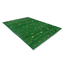 image-Soumak Everglade Green Kilim Rug
