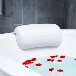 image-SPA Bath Pillow Non-slip Bathtub Headrest Soft Waterproof Bath Pillows with Suction Cups Easy To Clean Bathroom Accessories