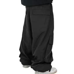 image-2025 Men Baggy Ski Pants Waterproof 10000 Windproof Loose Snowboarding Pants 3L Snowpants Outdoor Hip-hop Ski Cargo Pants Men