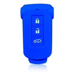 image-Silica Gel Car Key Cover Case For Mitsubishi Outlander 2014 Pajero Delica Key Holder Remote Control Case For Keychain Alarm