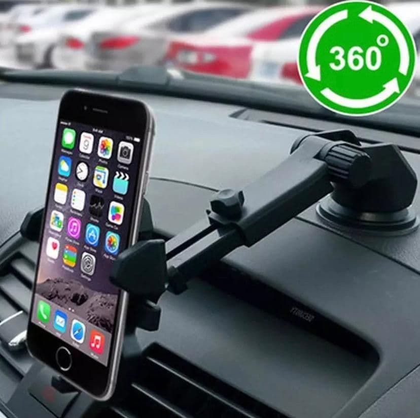 image-Car Phone Mount Holder Adjustable Long Neck One Touch