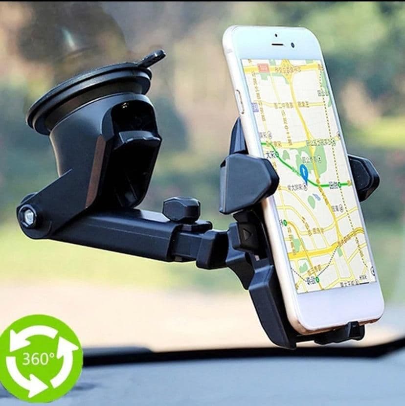 image-Car Phone Mount Holder Adjustable Long Neck One Touch
