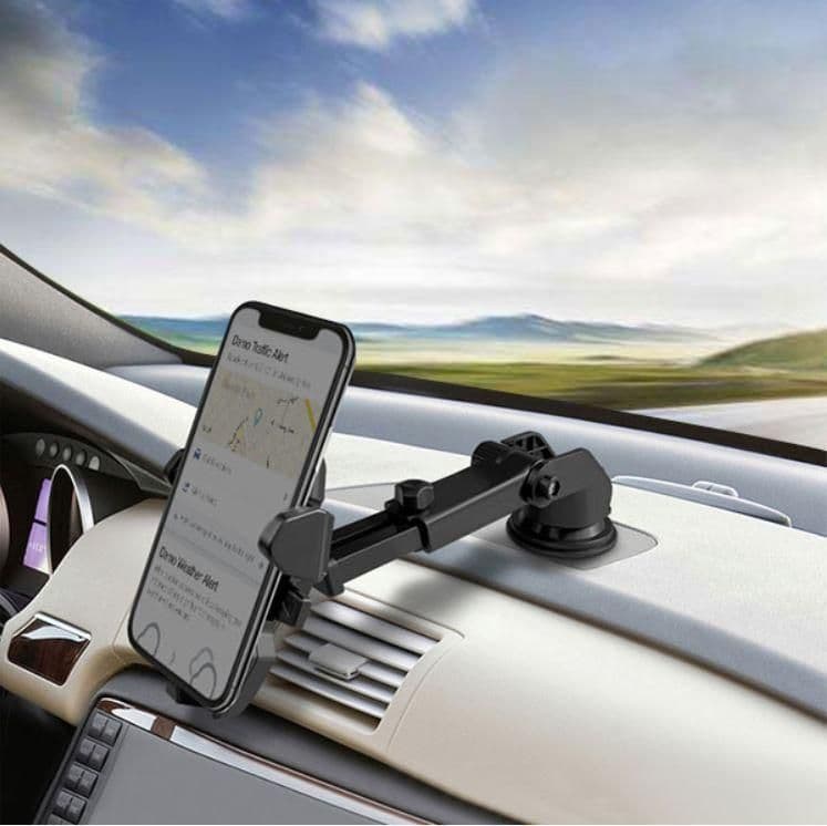 image-Car Phone Mount Holder Adjustable Long Neck One Touch