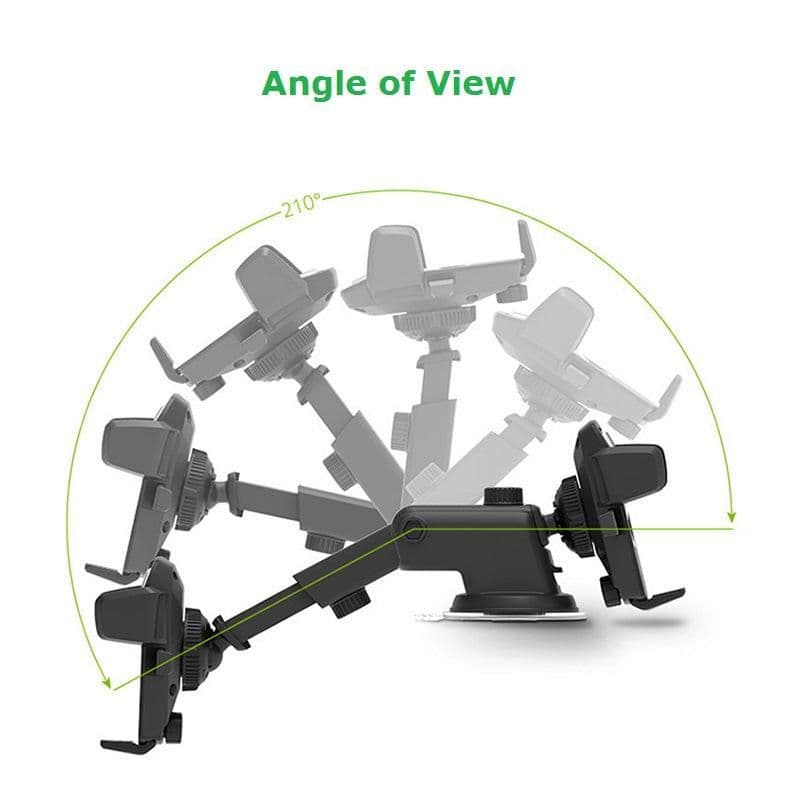 image-Car Phone Mount Holder Adjustable Long Neck One Touch