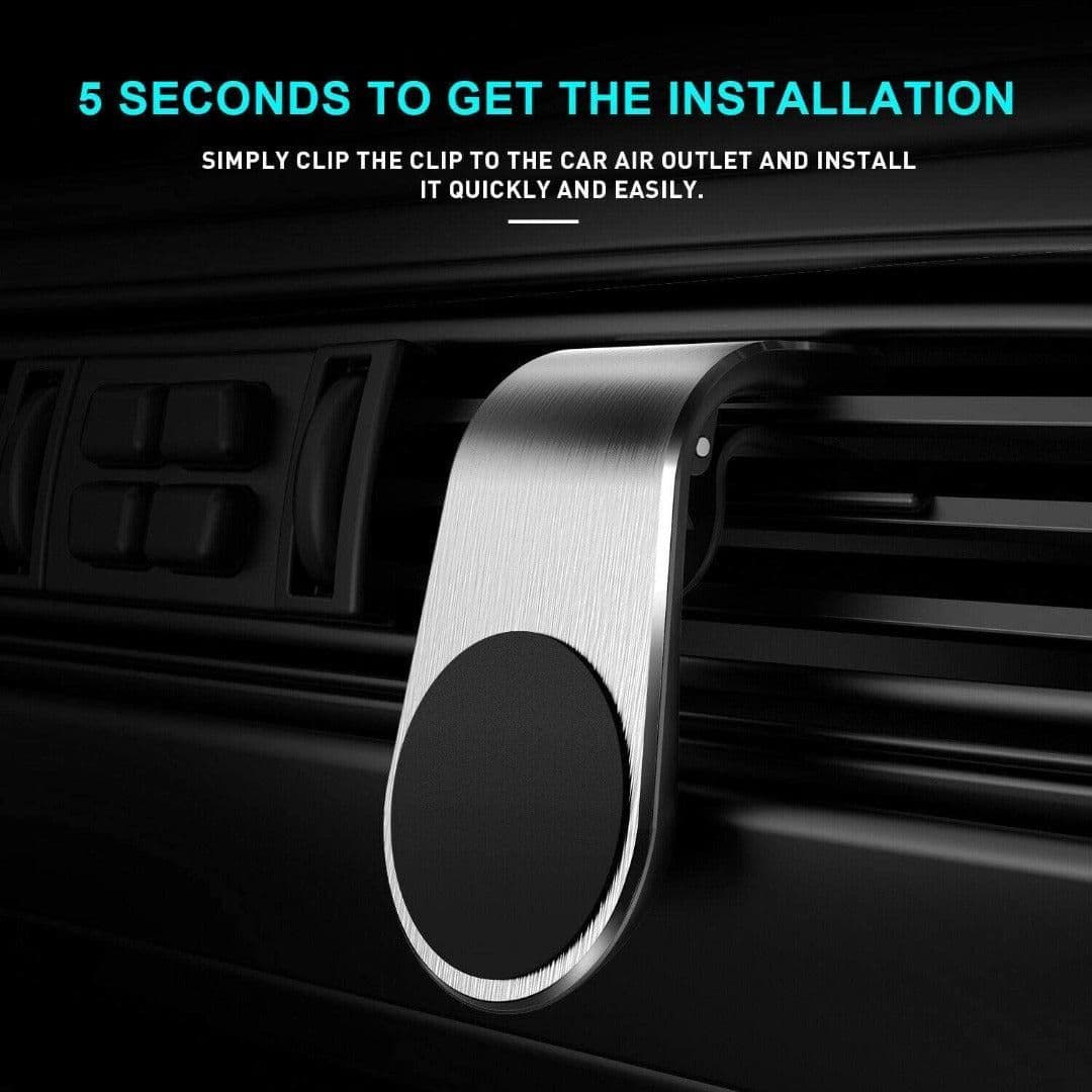 image-Magnetic Air Vent Clip Car Cell Phone Holder