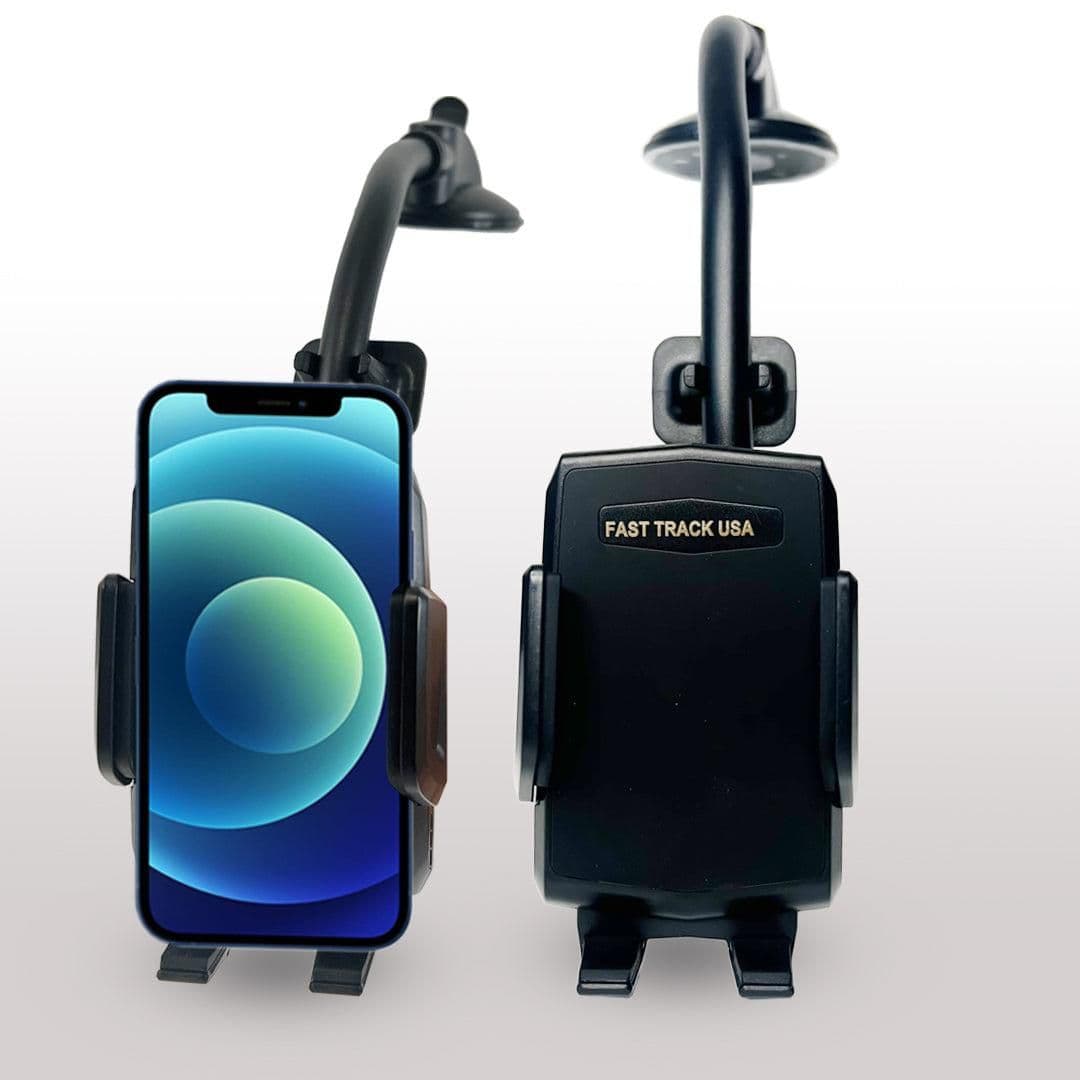 image-Car Phone Mount Holder with Long Neck Anti Shake Cradle