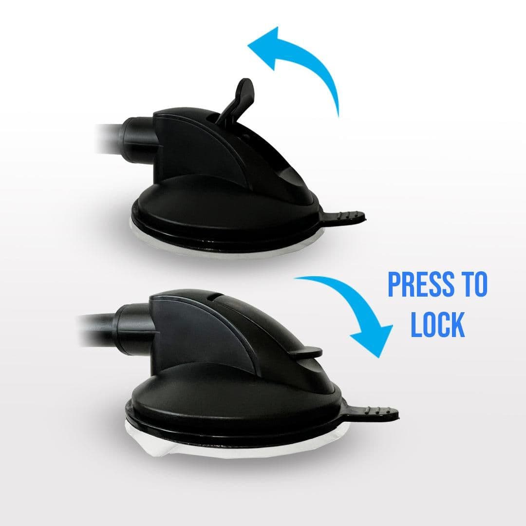 image-Car Phone Mount Holder with Long Neck Anti Shake Cradle