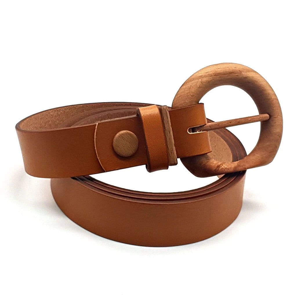 image-Luxury Wood Belt Fuji Heart 305