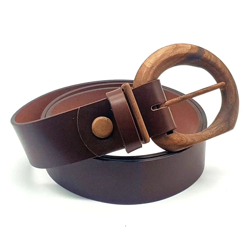 image-Luxury Wood Belt Fuji Heart 407