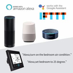 image-MOES WiFi Water/Electric Floor Heating Thermostat Gas Boiler Temperature Controller Smart Alexa tuya Google Voice zigbee Control
