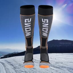 image-High Quality Merino Wool Knee High Long Ski Socks Men Women Winter Outdoor Thermal Hiking Snowboard Thicken Warm Sports Socks