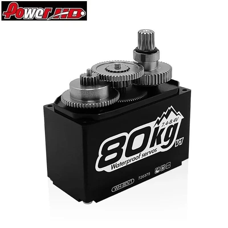 image-Power HD WH-80V1 80kg High Torque Waterproof Metal Gear Digital Servo For Arrma 1/5 Axial 1/6 SCX6 Off-Road Truck Crawler RC Car