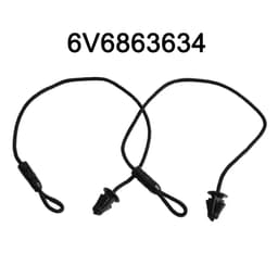 image-2pcs Parcel Shelf String Trunk Shelf Lanyard For Skoda For Fabia 2014-2021 6V6863634 Replacement Automobiles Parts