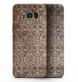 image-Grungy Brown and Tan Horizontal Rococo Pattern - Samsung Galaxy S8