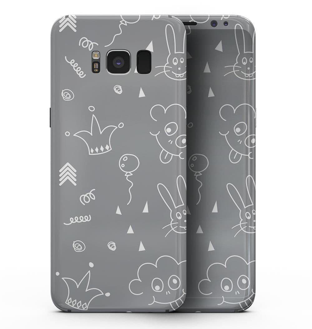image-Gray Jester hat with Balloons - Samsung Galaxy S8 Full-Body Skin Kit