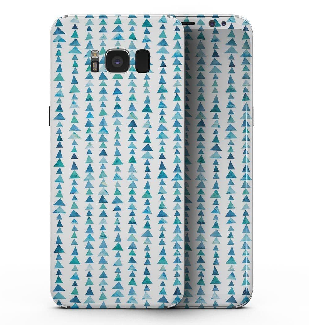 image-Blue Watercolor Triangle Pattern V2 - Samsung Galaxy S8 Full-Body Skin
